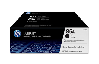 HP 85A 2-pack Black Original LaserJet Toner Cartr