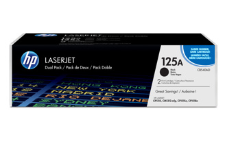 HP 125A 2-pack Black Original LaserJet Toner Cartr