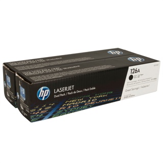 HP 126A 2-pack Black Original LaserJet Toner Cartr