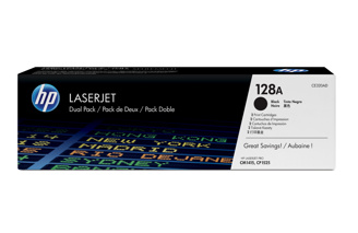 HP 128A 2-pack Black Original LaserJet Toner Cartr